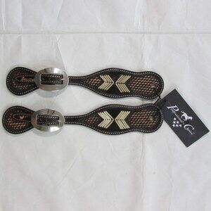 Professional's Choice Chocolate Arrowhead Spur Straps - 3P9037